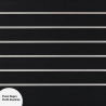 Lama negro guías aluminio