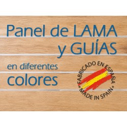 Lama negro guías aluminio